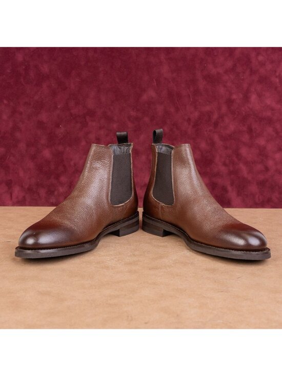 Adam Derrick by Boot NY Men Brown Leather Dress Chelsea Ankle Boots sz 7 main image 8